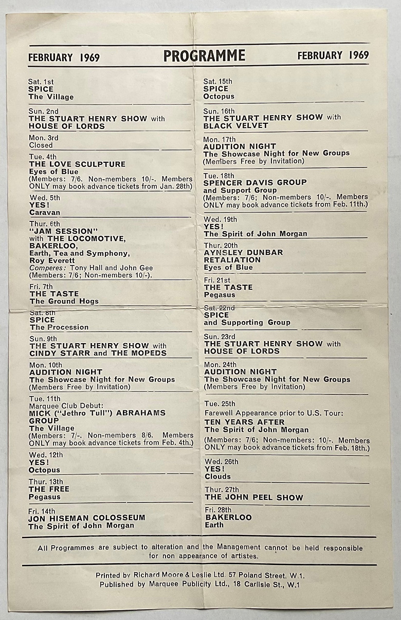 Ten Years After 1969 Jan-July