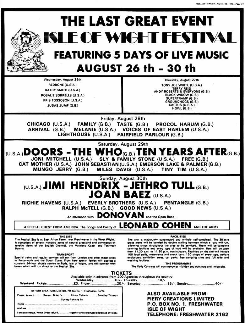 Ten Years After (1970 Isle of Wight Festival)