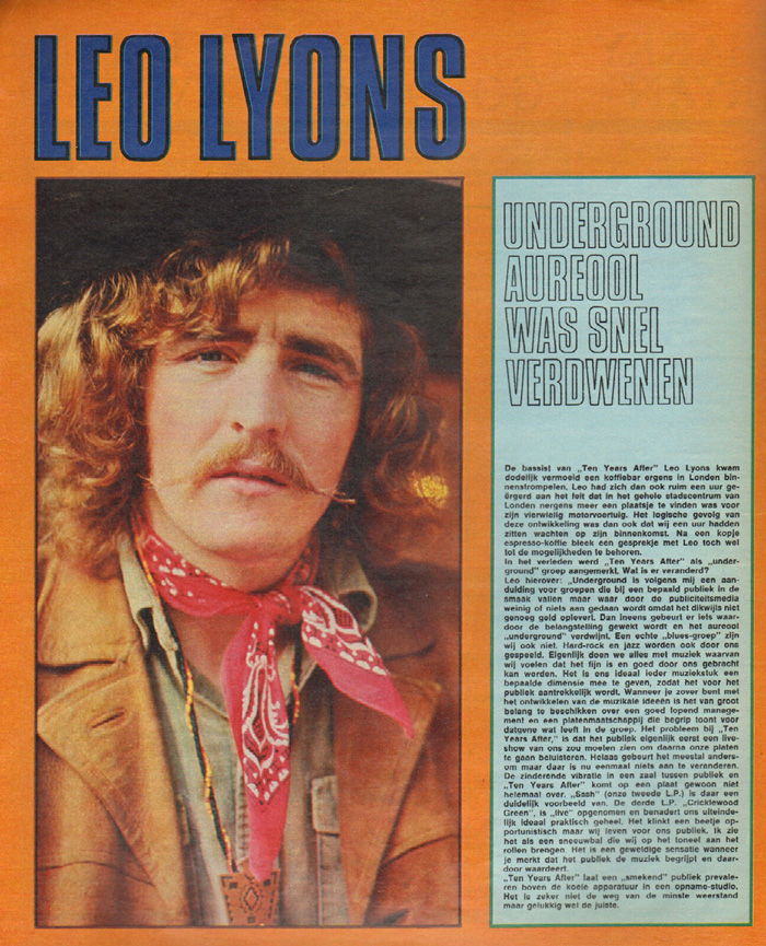 Ten Years After (1970 August to December)