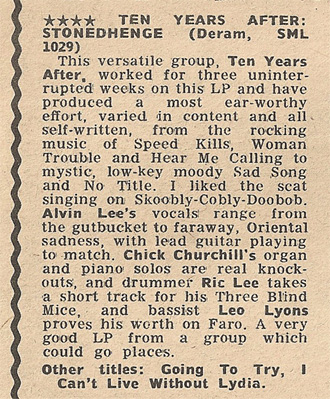 Ten Years After 1969 Jan-July