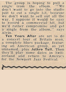 Ten Years After 1969 Jan-July
