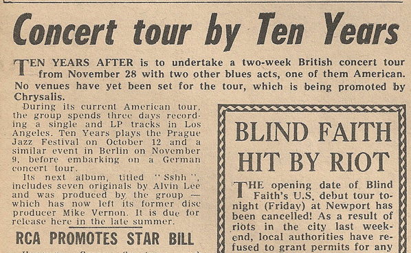 Ten Years After 1969 Jan-July