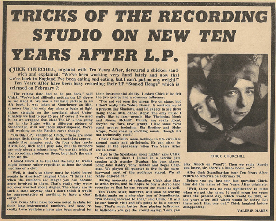 Ten Years After 1969 Jan-July