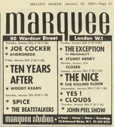 Ten Years After 1969 Jan-July