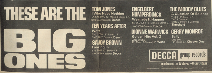 Ten Years After (1970 August to December)