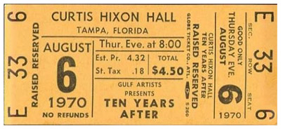 Ten Years After (1970 August to December)