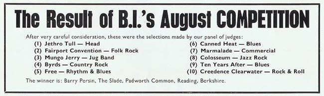 Ten Years After (1970 August to December)