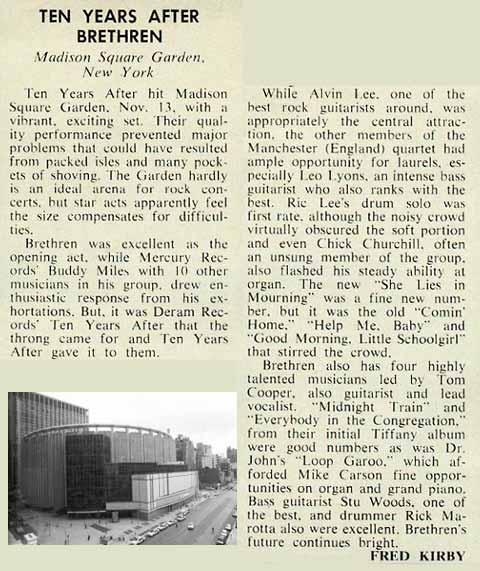 Ten Years After (1970 August to December)