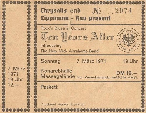 Ten Years After (1971 January-July)