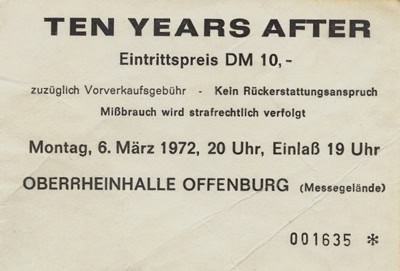 Ten Years After (1972 January to June)
