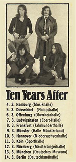 Ten Years After (1972 January to June)