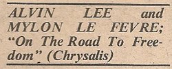Ten Years After (1973 & Alvin Lee's Solo Career)
