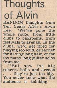Ten Years After (1973 Newspaper Articles & Photos)