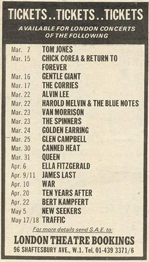 Ten Years After (1974 January to July)