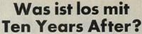 Ten Years After (1974 January to July)
